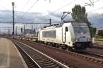 Metrans 386 013 leaves Praha-Liben on 17 September 2017.