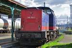 Metrans/Railtrans 745 002 stands sidelined at Decin on 5 April 2017.