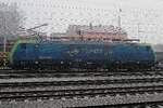 On a misty very first day of 2017 PKP Cargo International 5 370 0112/189 846 (registered in Poland) awaits new duties at Breclav.