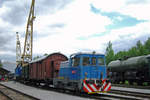CD shunter 702 069 stands on 13 May 2012 in the railway museum of Luzna u Rakovnika.