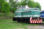 T334-0869 stands in the railway museum of Luzna u Rakovnika on 13 May 2012.