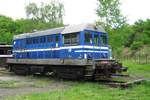 CD 720 058 Maly Hektor (Small Hector) stands on 13 May 2012 in the railway museum of Luzna u Rakovnika.