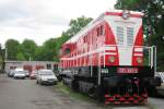 The nose of 721 517 at Luzna u Rakovnika on 13 May 2012.