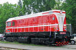 KDS 721 517 welcomes the visitors of the railway museum in Luzna u Rakovnika on 13 May 2012.