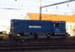 Skanska 740 557 (nickname - Tomcat) on the railway station Kralupy on the 13 Nov 2012