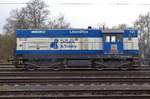 CHT 740 721 stands at Decin-Vychod on a rainy 7 April 2017.