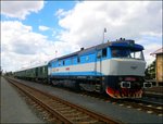 749 259-8 (T478 - Bardotka) with  special train to Prague on Rakovnik station on 30.7.2016