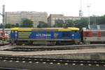 On 31 May 2012, a diagnostic coach was hauled by 749 039 at Praha hl.n. and took the photographer almost by surprise.