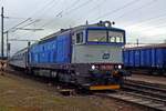 Brejlovec 750 710 leaves Jihlava with a Rychlyk to Brno hl.n.