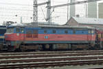 Sidelined! CD 751 119 stands sidelined at Breclav on 31 December 2016: even her number plates have disappeared and the number has been chalked on the engine.