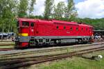 Once green and grey, T478 3101 has been repainted in red and is sen at the CD Railway museum in Luzna u Rakovnika on 11 June 2022.
