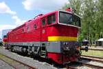 Once green and grey, T478 3101 has been repainted in red and is sen at the CD Railway museum in Luzna u Rakovnika on 11 June 2022.