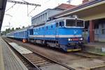 CD 754 041 is being prepared for departure at Klatovy on 15 September 2017.