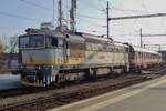 On 20 September 2018 Brejlovec 754 018 enters Brno hl.n.