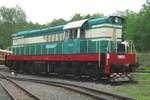 T669-0001 stands in the railway museum of Luzna u rakovnika on 13 May 2012.