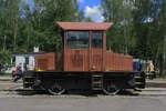 Quasi wooden shunter 799 019 stands on 11 June 2022 in the CD railway museum of Luzna u Rakovnika.