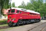 Czech Sergei T679-1600 stands in the railway museum in Luzna u Rakovnika on 13 May 2012.