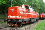 T444 162 stands in at the railway museum of Luzna u Rakovnika on 13 May 2012.