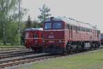 T679-1600 rests at the railway museum of Luzna u Rakovnika on 11 May 2024. It's  an active Sergei/Taiga Drum, but because it's  the Steamy Weekende, Diesels get some rest.