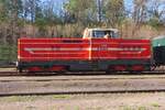 Karkulke (Little Red Hood) T444 162 stands in LUzna u Rakovnika on 10 May 2024.