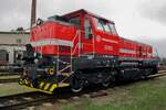 The steel works at Trinec (between Bohumin and Cad�a) operate massive shuntings with Diesel locos and one of their then newbies, 723 705,was guest at an Open Day at the CD works in Ceska Trebova on a grey 24 September 2017.