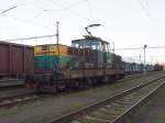 CD Cargo Rangierlok 111 021 (nickname - Iron) on the railway station Kralupy on the 13 Nov 2012