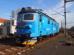 CD Cargo 123 001-0 (Skoda Plzen 1971) at the Railway station Kralupy nad Vltavou in 8. 3. 2015.