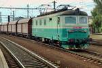 CD 123 011 hauls a coal train through Praha-Liben on 17 September 2017.