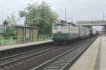 CD 130 010 passing through Pardubice-Pardubcky on a rainy 3 June 2013.