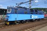 CD 130 009 runs light at Decin hl.n. on 22 May 2015.