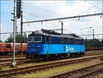 CD Cargo 130 037-5 (Skoda Plzen 1977) at the Railway station Kralupy nad Vltavou in 22.