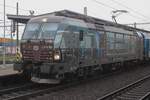 Ceske Drahy 193 568 carries a nice advertising livery about Vectrons on Czech Railways at Kolín on 25 September 2025.