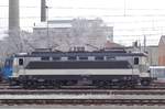 LokoTrain 242 558 (an ex-Bulgaria State Railways Class 43) runs round at Breclav on 1 January 2017.