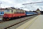 CD 242 279 stands in Plzen hl.n. on 15 September 2017.