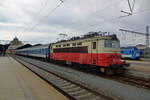 CD 242 230 stands on 22 February 2020 in Plzen hl.n. with the two-hourly regional fast train to Brno, which will take six hours for the journey due to the staten of the track...