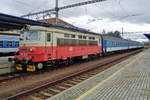 CD 242 216 stands at Klatovy on 15 September 2017.