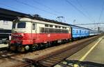 Still in service, 242 253 stands at Breclav on 27 June 2022.