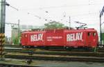 RELAY is promoted by CD 363 033 in Brno hl.n. on a rainy 22 May 2008.