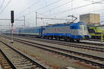 CD 380 017 with a fast train stands stabled at Breclav on 1 January 2017.