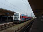971 043 CityElefant on the 19th of March, 2012 on the Railway station Praha Smíchov.