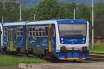 On 9 May 2024 CD 814 014 enters Klatovy and shows the regional colours of Plzen Kraj.