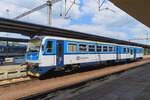 RegioNova 814 172 stands on 9 May 2024 in Klatovy.