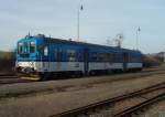 Diesel locomotive 842 at the Railway station Mladotice in 30.7.2011.