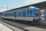 CD 842 008 basks in the Sunb light at Plzen hl.n. on 9 May 2024.