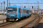 Arriva CZ 845 203 leaves Praha hl.n.