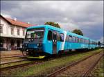 Ariva 945 308-5 on 16.7.2020 in Central Station Kladno.