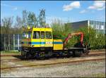 SZDC Heavy small car MV 80.2 026 in Main railway station Most at 24.4.2017.