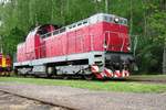 T466-0286 stands on 13 May 2012 in the railway museum of Luzna u Rakovnika.