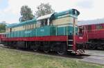 Cmeliak T669 0001 stands in the railway museum of Luzna u Rakovnika on 11 june 2022.