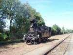 Historical steam locomotive 313.432 (nickname Matilda)18.8.2012 at the railway station Krup.